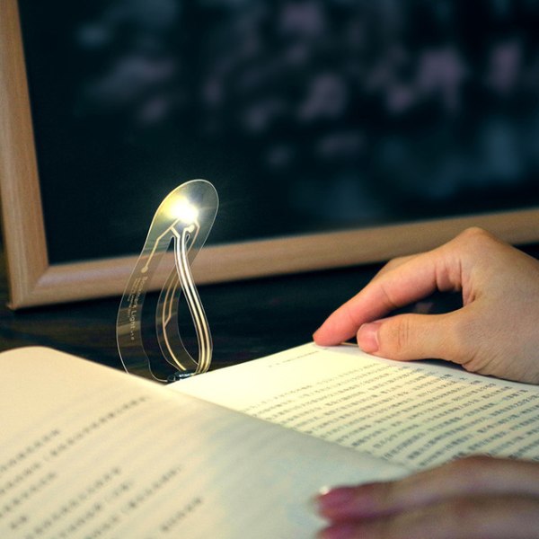 Læselys Bogmærke Bogmærke læselys LED klip bog lys kreativ bogmærke lys øjenbeskyttelse