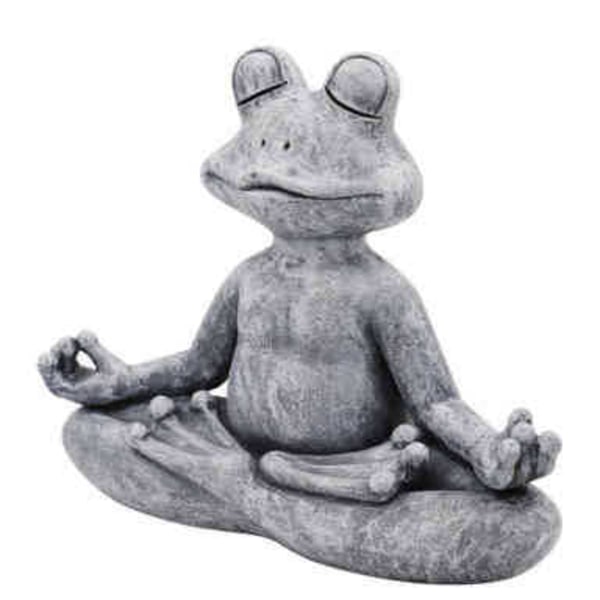 Yoga Frog Ornament, utendørs plen hagedekorasjon statue