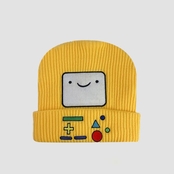 Anime Adventure Time Adult Beanie Hat Miesten Naiset Hauska Neulottu Hat Keltainen