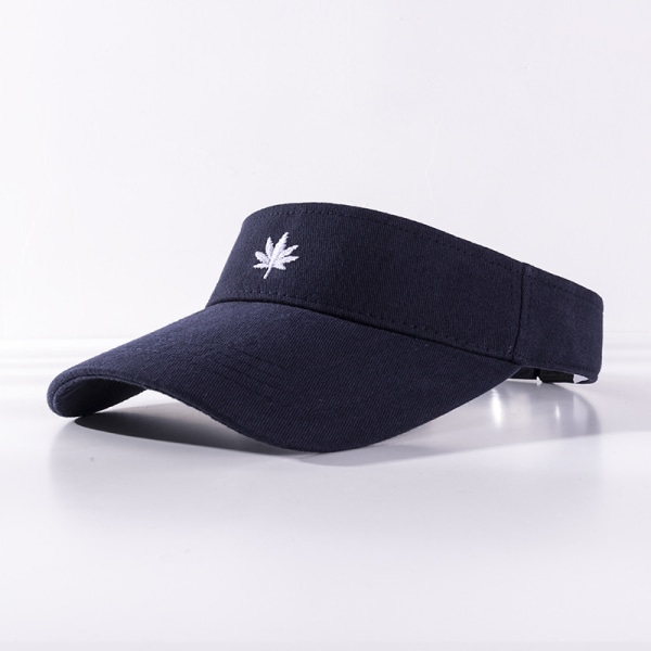 Kvinders solhat - Unisex hat Maple Leaf Broderi Justerbar Hat Navy navy blue