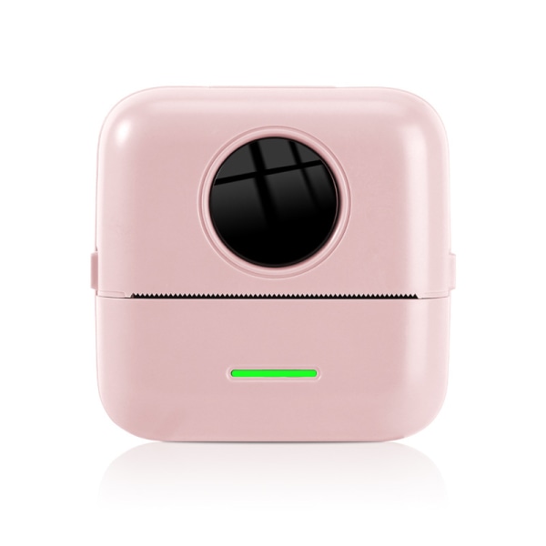 Mini Pocket Printer Bærbar Printer Mini Bluetooth Thermal Printer USB Student Pocket Forkert etiket Foto Pink pink