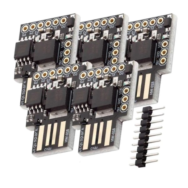 5kpl Attiny85 Digispark I2c Led .3 Kickstarter 5v Iic Spi USB Development Board 6 I/o Pins for