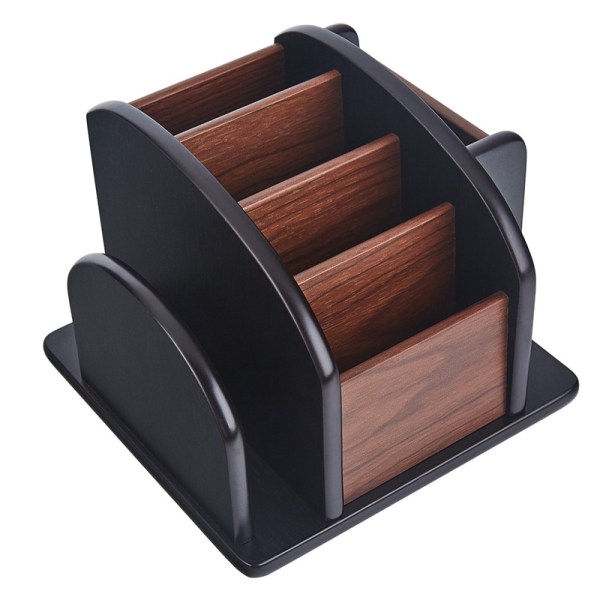 Spinning Desk Organizer Barne skrivebord pennholder oppbevaring tre