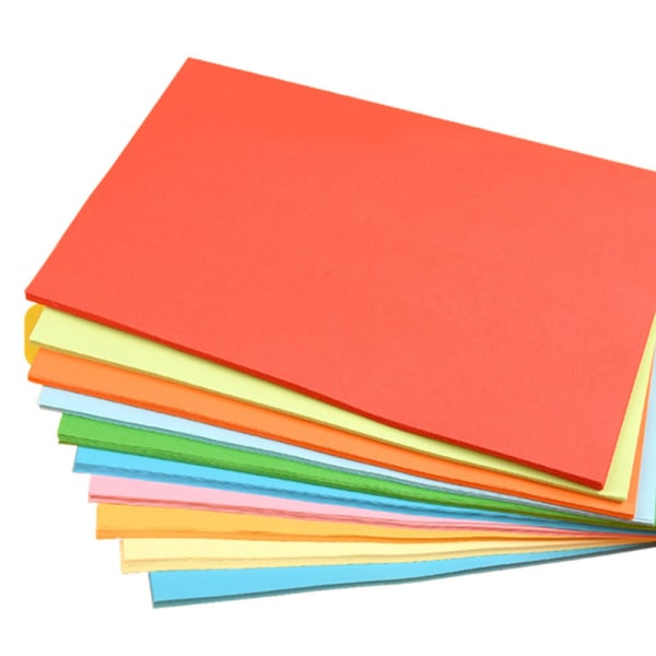 120 st färgat papper handgjort papper gör det själv barn pappersskärning