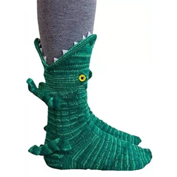 Sokker Unisex Børnenyhed Runde sokker med bred mund 3d Dinosaur Mid Calf Søde sokker 11