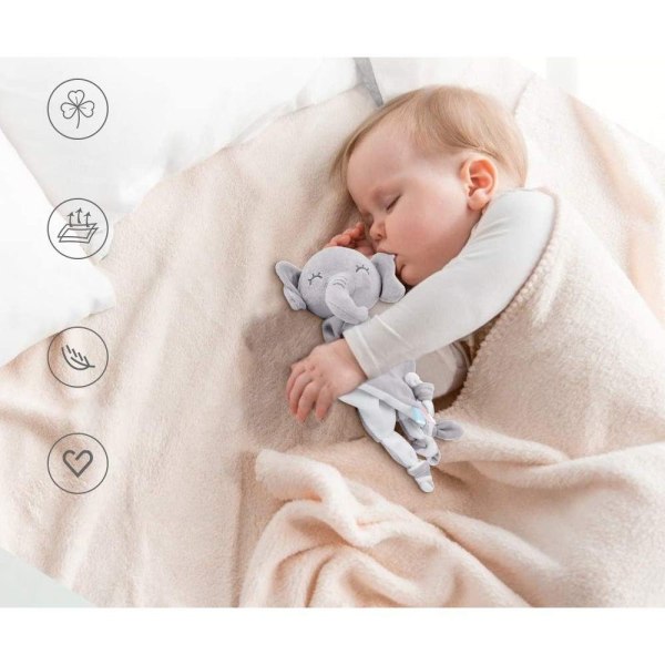 Baby Comfort Blanket Elephant Snuggle Filt för nyfödda
