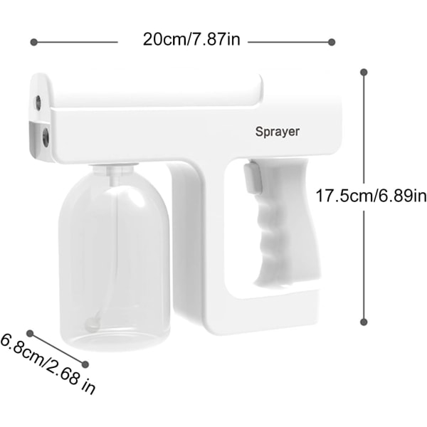 Toimistoon ja kouluun sopiva langaton sumutin, kannettava sumutusdesinfektiosuihke