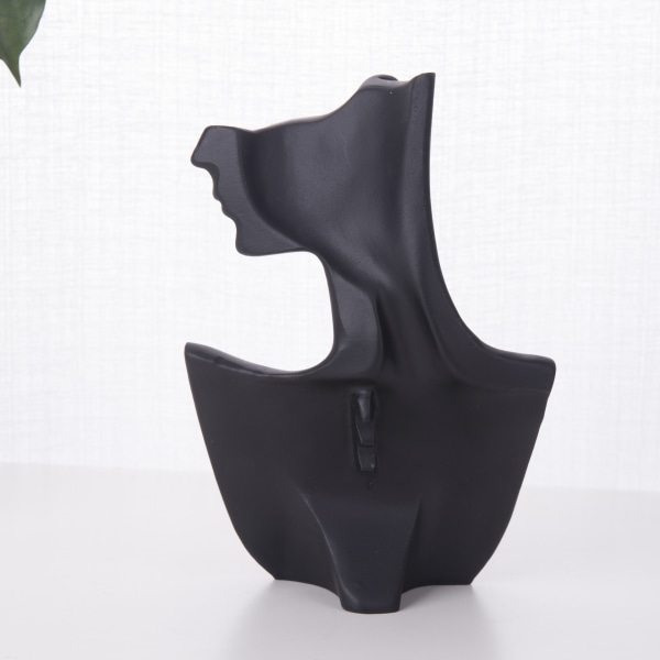 Smykker Vis Bust Resin Elegant Halskæde Øreringe black