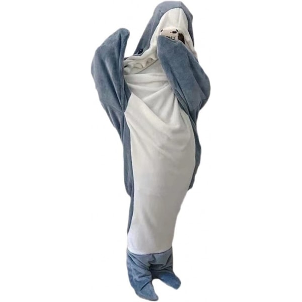 Myydyin Shark Blanket -huppari aikuisille - Shark Onesie Adult -kannettava peitto