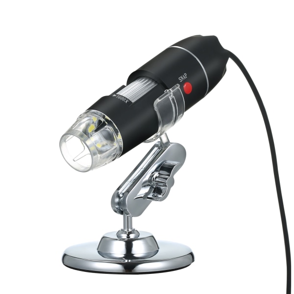 USB digitalt mikroskop 8 lysdioder med bærbar undersøgelseslinse
