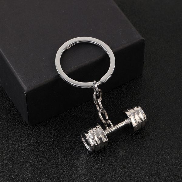 Hantel nyckelring 1 titanium alloy mini dumbbell keychain