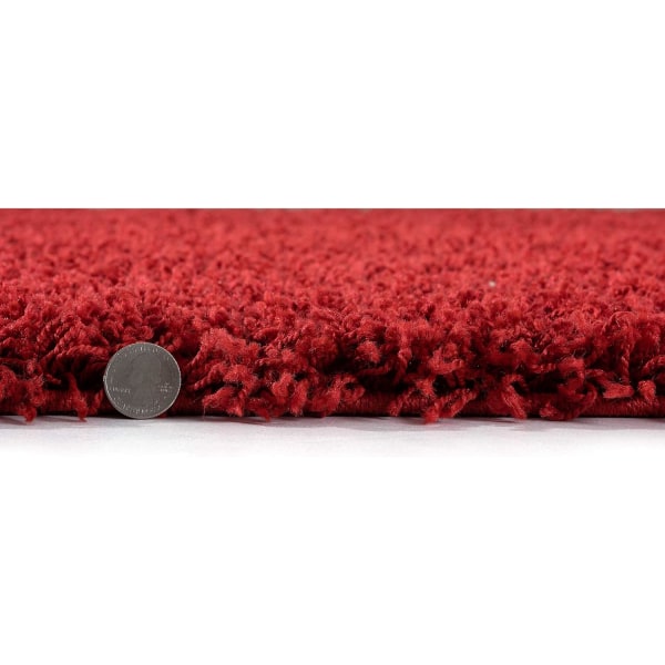matta med lång lugg Gulvtæppe - rød, høj luv, lang luv, tæpper, moderne, størrelse: 120 x 170 cm