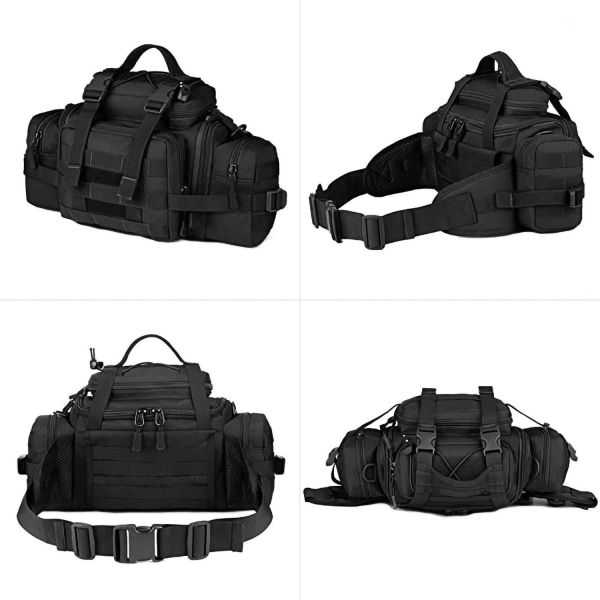 Tactical Waist Bag, Vanntett Tactical Messenger black
