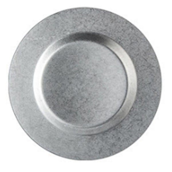 Ravintola Old Frosted Silver 304 Stainless Steel Dinner Plate, S
