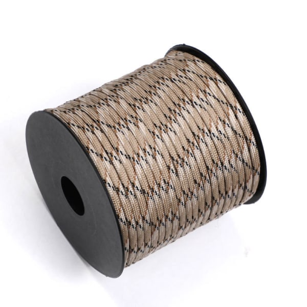 50M 7-stjernet Paracord Outdoor Polyester Parachute Line Camping