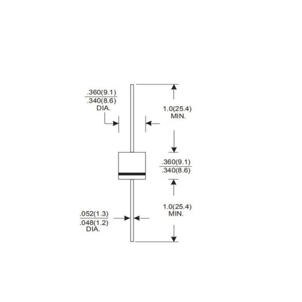 20 STK 10A10 R-6 høyeffekt høystrøm 6A direkte plug-in diode