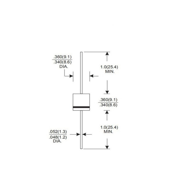 20PCS 10A10 R-6 power högström 6A direkt plug-in diod