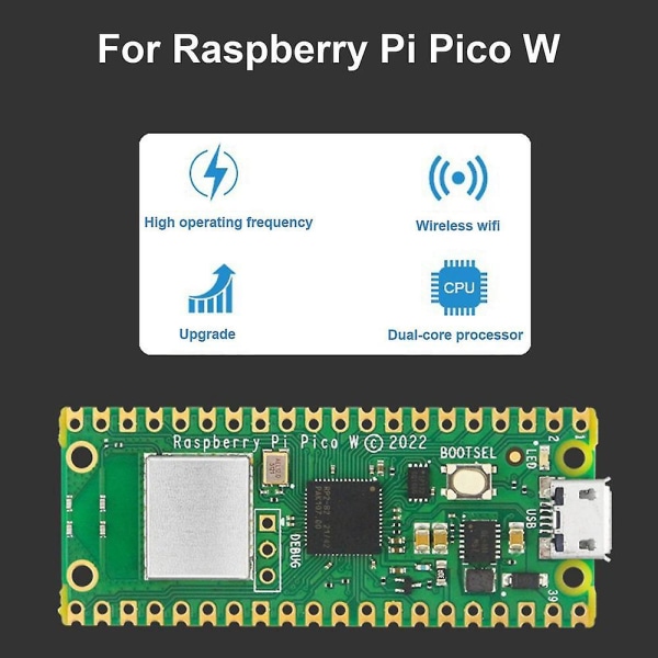 Pico W Development Board Extended Base Kit Wireless Wi-Fi Rp2040 Microcontroller Development Boa