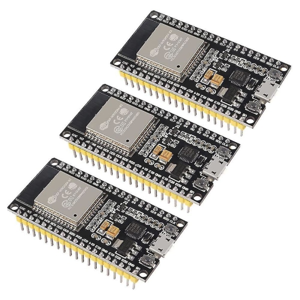 3kpl Esp-wroom-32 Esp32 2-in-1 2.4ghz -mode Wifi + Bluetooth Cores Mikrokontrolleri Prosessori Id