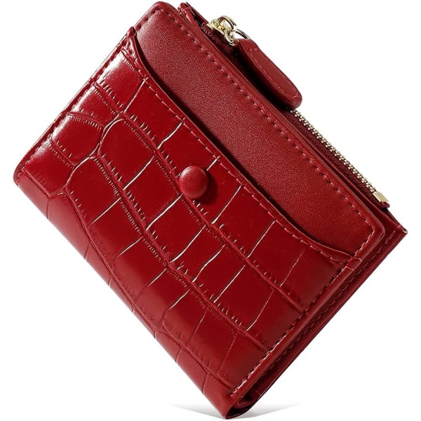 Mote lommebok for damer, lett oppbevaringsveske rød