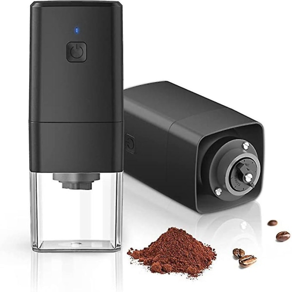 Opgraderet bærbar kaffekværn - lille elektrisk kaffebønnekværn 1300 mah genopladelig espresso