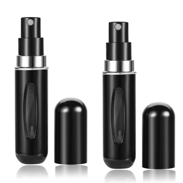 Mini refill parfumeflaske 2 poser sort 5ml black