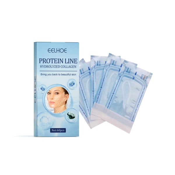 Protein Lifting Line Skin Anti-Wrinkle V-kasvot Kiinteyttävä Lifting Löysä Kasvojen Contour laimentaa hienoja juonteita ja kosteuttaa