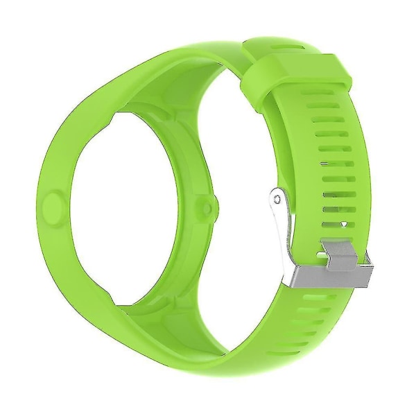 Polar M200 silikonklokkerem, ripebestandig armbånd green