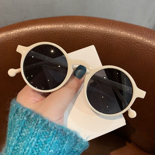 Retro runde solbriller til kvinder Retro solbriller med retro rund stel solbriller