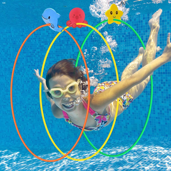 3 stykker pool dykkeringe, undervands træning Vand svømning sportslegetøj