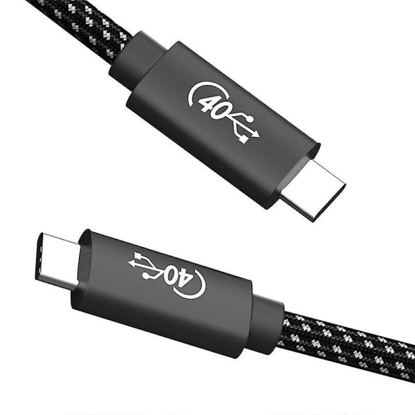 Usb4 Usb C Kabel Pd 100w 4k 5k/60hz Data Usb-c Til Usb C 40gbps Kabel Pd 100w 5a Hurtigt kabel, 2m