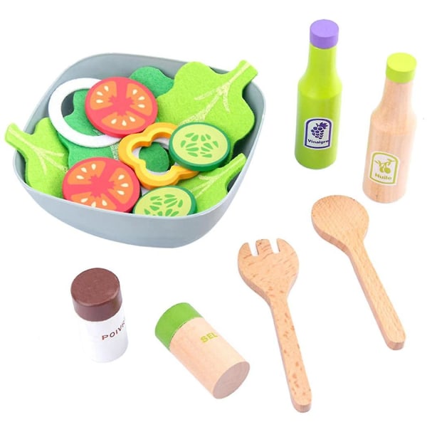 Børn Køkkenlegetøj Gør-det-selv madlavning Lad som lege Simulering Trækøkken Madlegetøj til børn Legetøjssæt