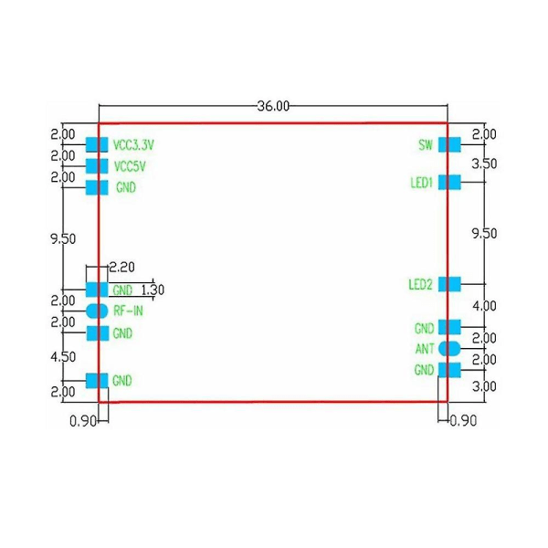 Xq-02a 2,4g 2w Dual Way Wifi Tovejs Signalforstærker Boost Modul Auto Switch