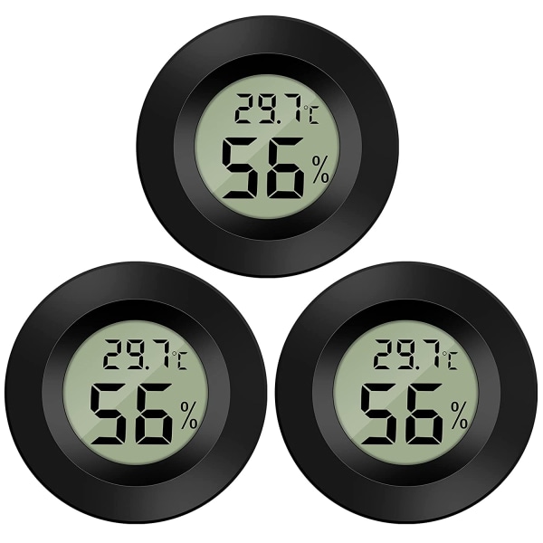 3-pack hygrometer termometer display