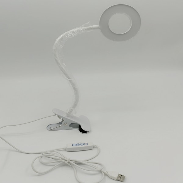 LED leselampe, leselampe sengeklemme white