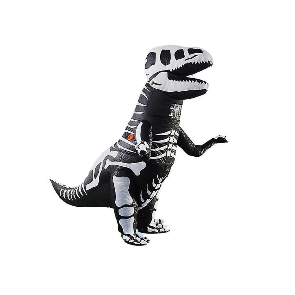 Uppblåsbar kostym Dinosaurieskelett Karneval Cosplay Fest Födelsedagsdräkter för vuxna