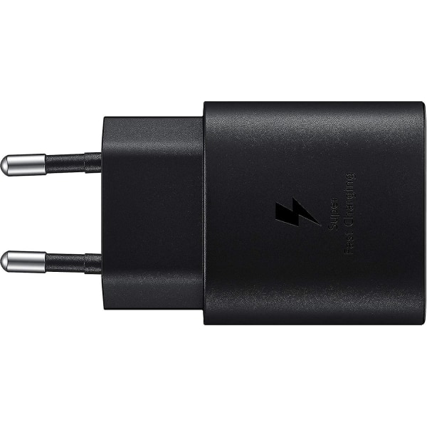 Samsung 25w ultrasnabbladdare, USB Type-c-port (utan kabel), svart