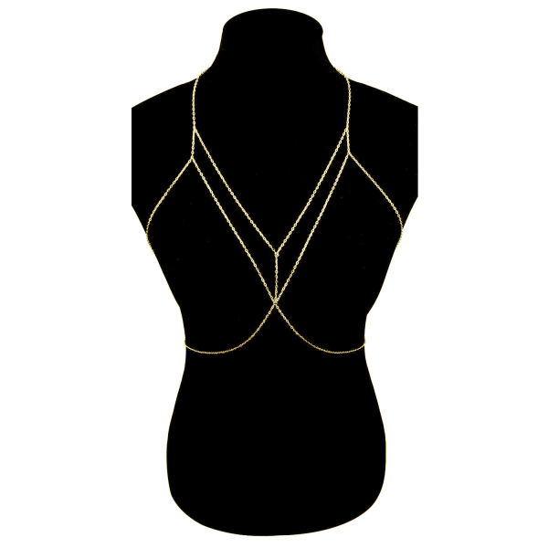 Yksinkertainen muoti seksikäs vatsaketju kaulakoru bikinivaljaat vartalo naisille ja tytöille gold