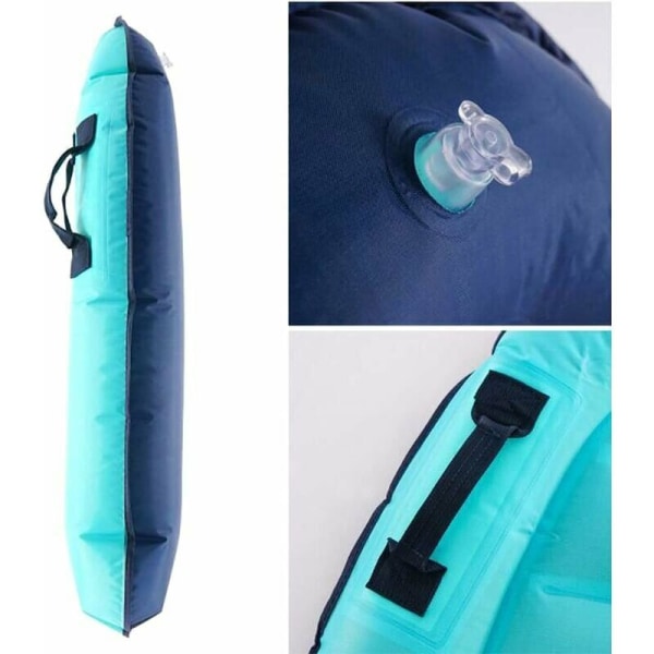 2 STK oppblåsbare surfebrett med håndtak, flytende bassengleker for barn, bærbart surfebrett, hjelpepute for strand, surfing