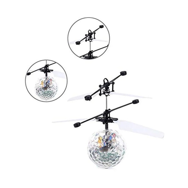 Flying Toy, RC Drone Helicopter Ball with Shinning LED Lighting