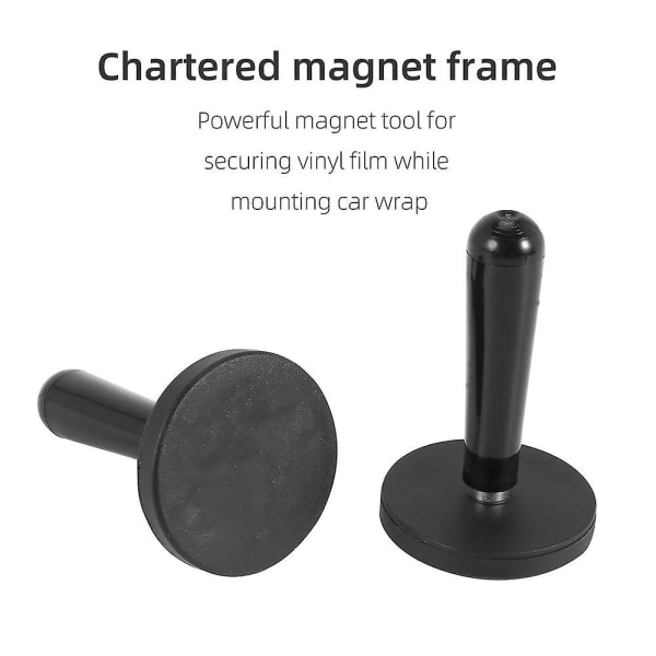 8 stk Car Wrap Black Gripper Magnet Holder Til Skilte Vinyl, Bil Indpakning & Håndværk Skilte Making Vinyl T