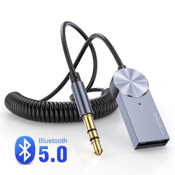 AUX-auton Bluetooth vastaanotin 5.0 autoäänilähetinsovitin