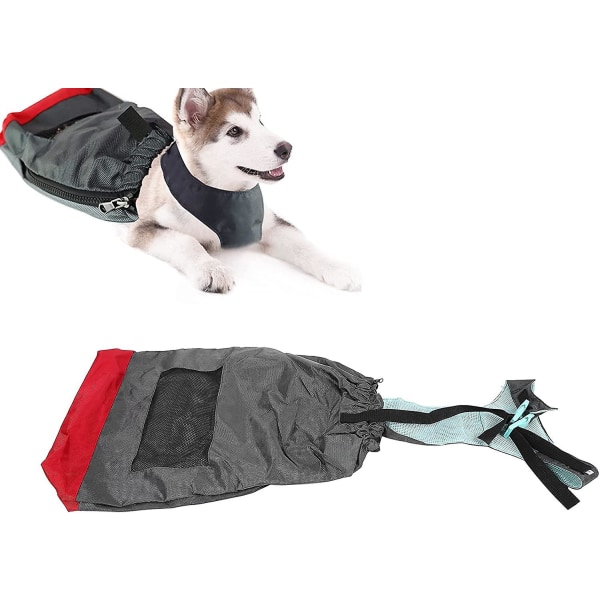 Förlamade husdjur Drag Bag, slitstark Oxford Cloth Walking Drag Bag för handikappad hund Katt, återhämtning bärväska L