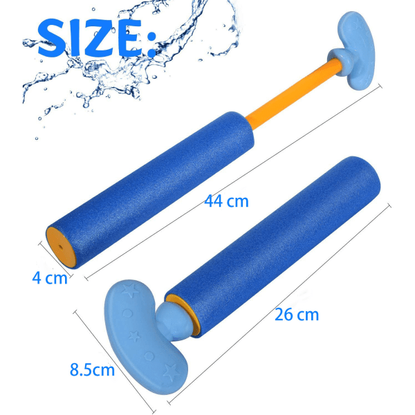 6-pack Foam Squirter lekesett bassengleker (tilfeldig farge)