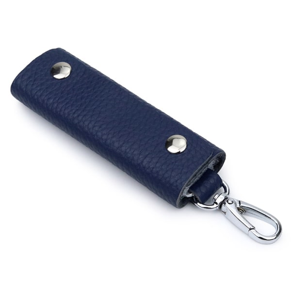 Ohut avainlaatikko/keinonahkainen avaimenperä blue
