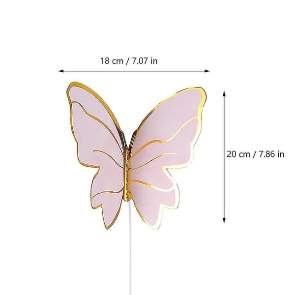 10st Fjärilar Form tårtdekoration