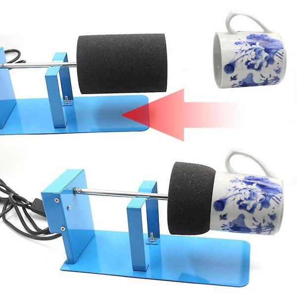 Aluminiumlegeringskopp Turner DIY elektrisk mugg Spinner Rotator Säker roterande färgtillbehör för torkning R