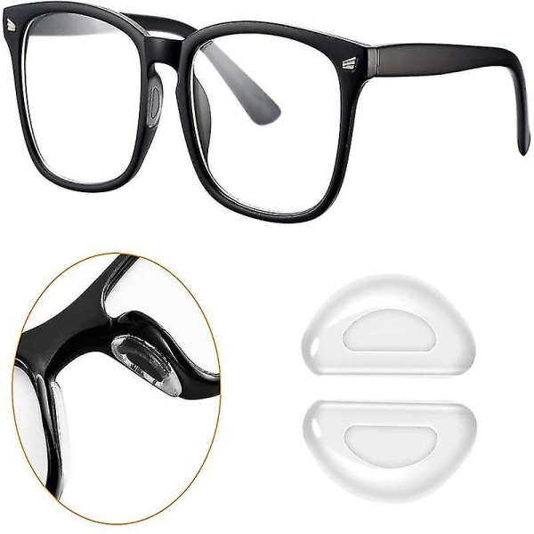 10 par klæbende anti-slip silikone næsepuder til briller