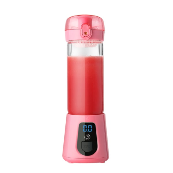 Bærbar USB oppladbar juicepresse til hjemmet pink