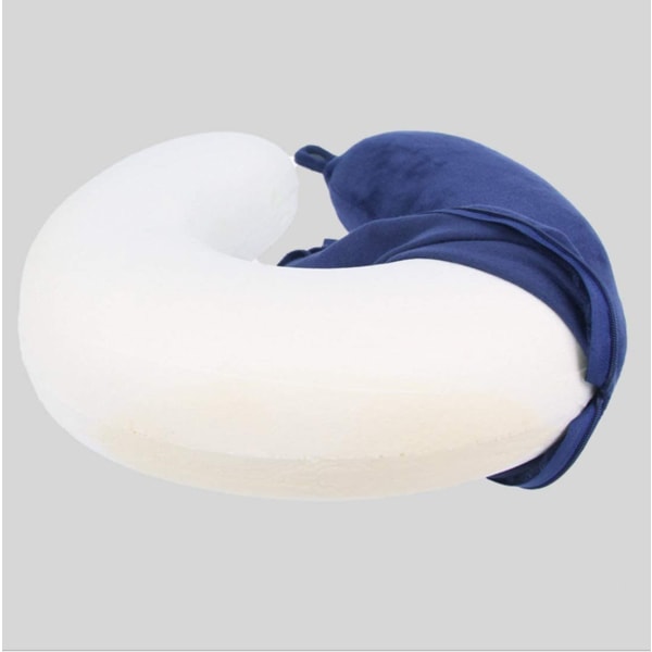 Travel Pillow - Memory Foam -kaulan tyynyn tukityyny sininen